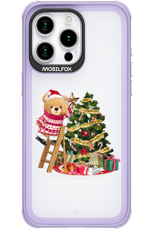 Christmas Bear (Transparent) - Apple iPhone 15 Pro Max