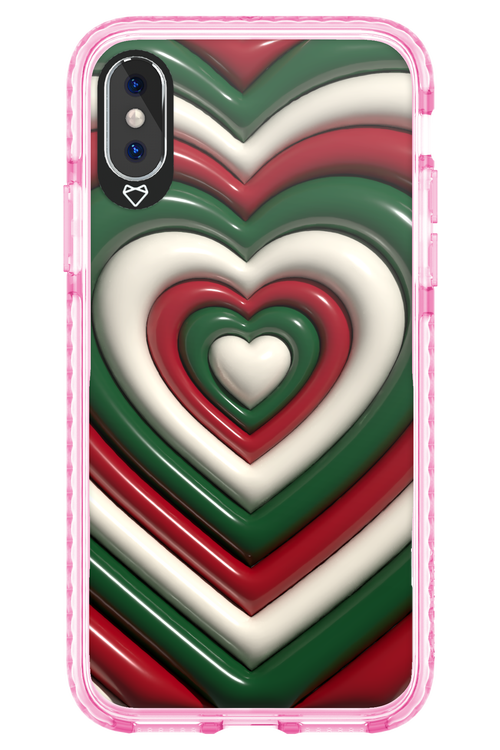 XMAS Hearts - Apple iPhone XS