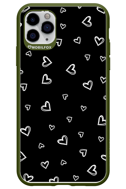 Monochrome Hearts 2.0 - Apple iPhone 11 Pro Max