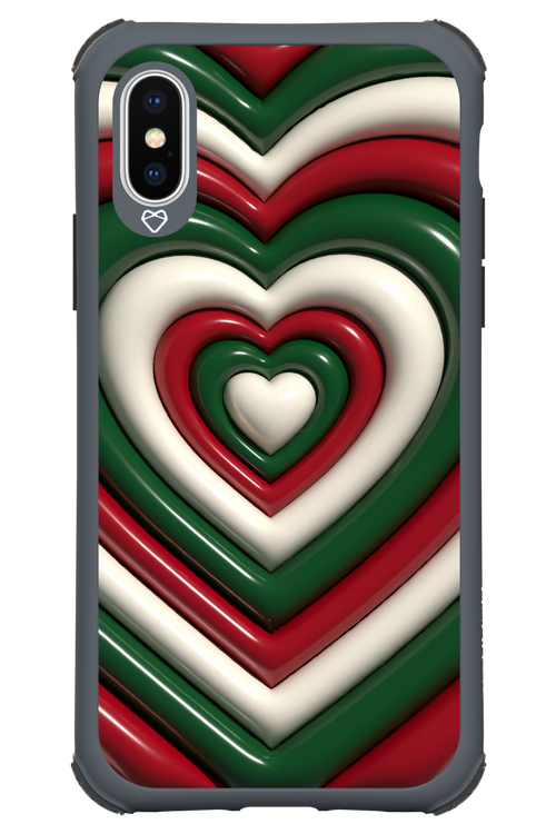 XMAS Hearts - Apple iPhone XS