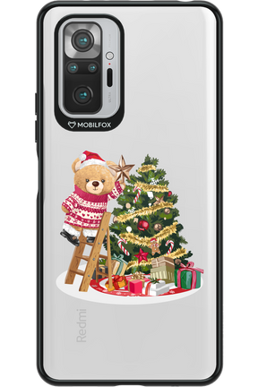 Christmas Bear (Transparent) - Xiaomi Redmi Note 10 Pro