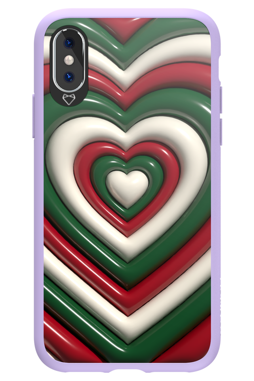 XMAS Hearts - Apple iPhone XS