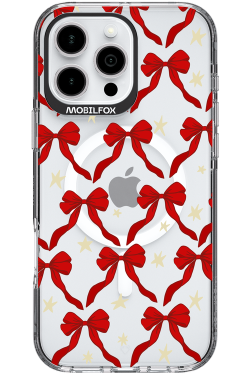 Bow & Stars (Transparent) - Apple iPhone 16 Pro Max