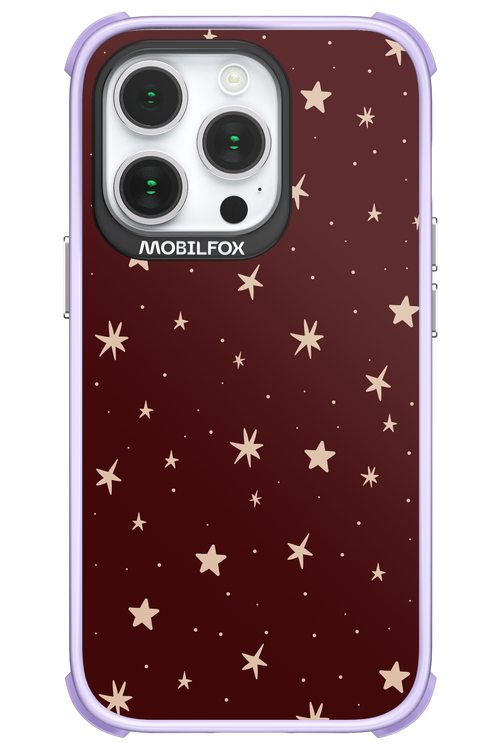 Burgundy Stars - Apple iPhone 14 Pro