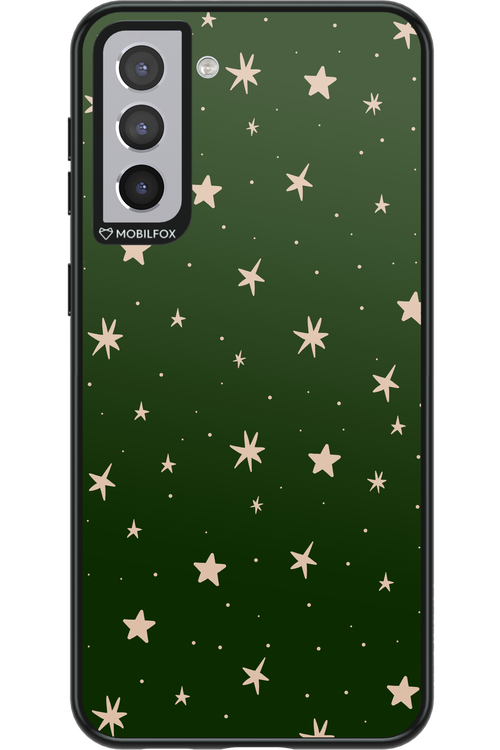 Forest Green Stars - Samsung Galaxy S21+