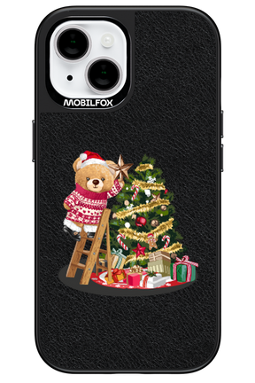 Christmas Bear (Leather) - Apple iPhone 15
