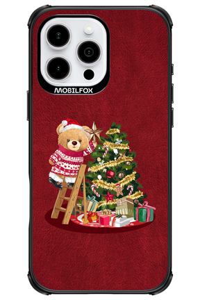 Christmas Bear (Burgundy) - Apple iPhone 16 Pro Max