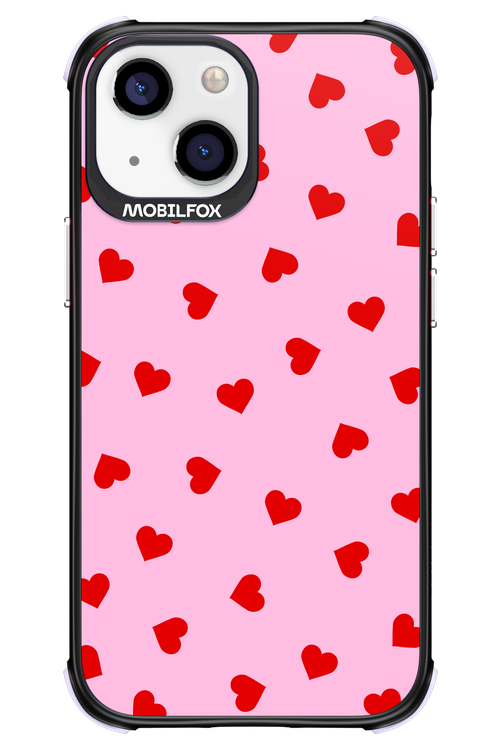 Sprinkle Heart Pink - Apple iPhone 13 Mini