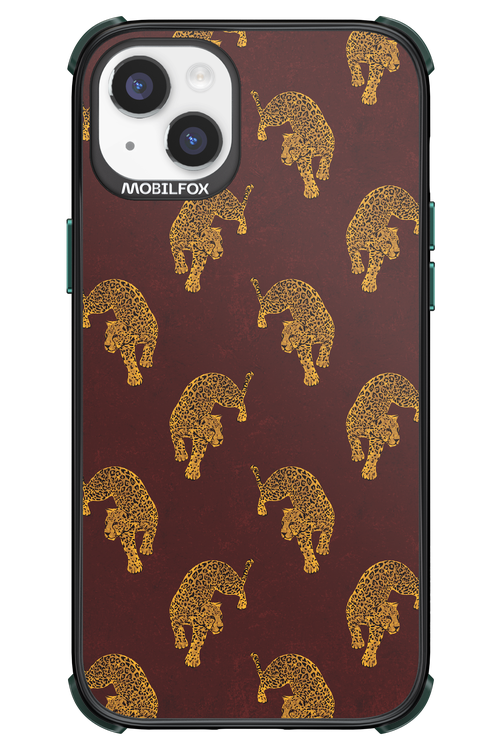 Burgundy Leopard Pattern - Apple iPhone 14 Plus