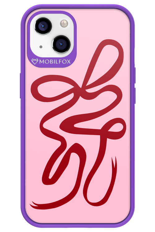 Burgundy Bow - Apple iPhone 13