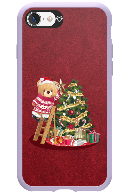 Christmas Bear (Burgundy) - Apple iPhone 8