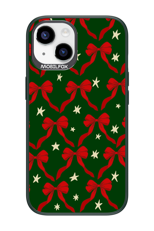 Bow & Stars (Green) - Apple iPhone 14