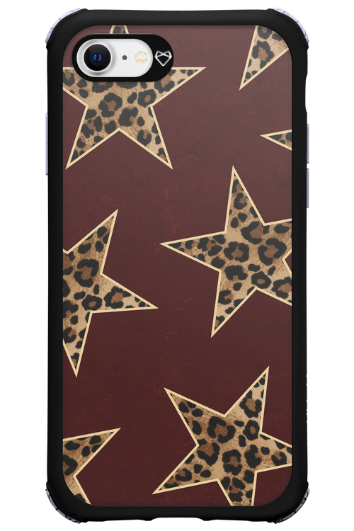 Wild Stars Burgundy - Apple iPhone 8