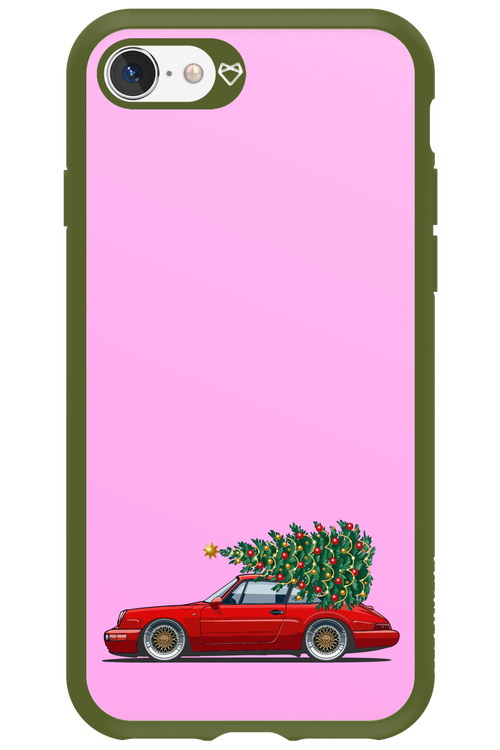 XMAS Car Pink - Apple iPhone 8