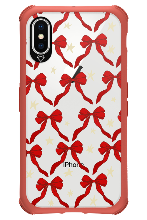 Bow & Stars (Transparent) - Apple iPhone XS