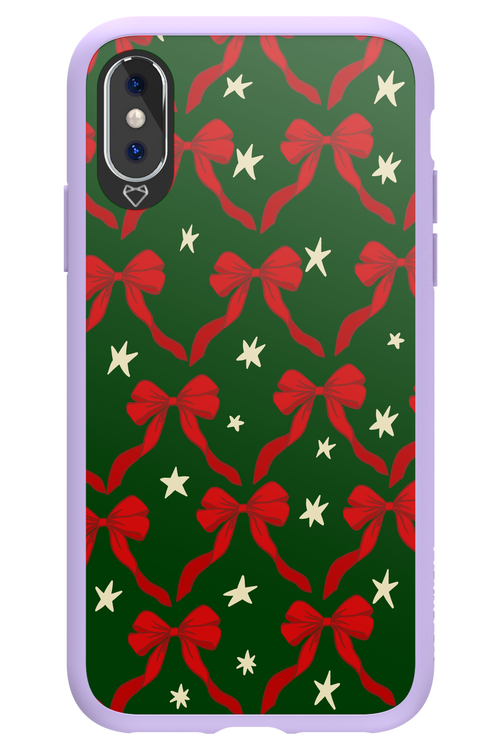 Bow & Stars (Green) - Apple iPhone XS
