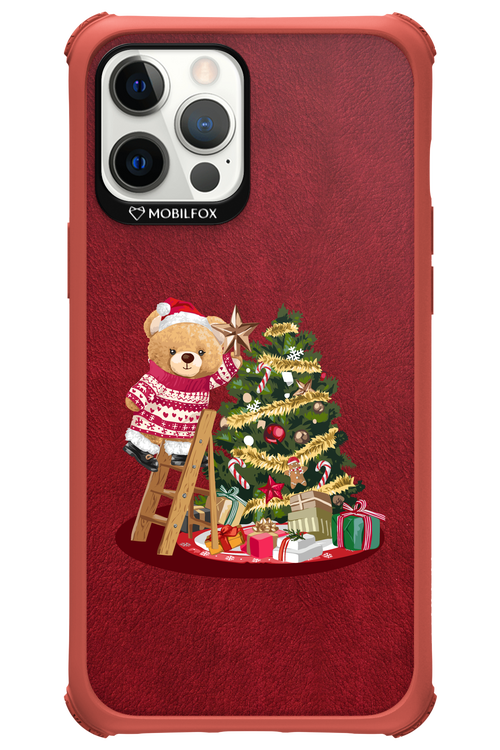 Christmas Bear (Burgundy) - Apple iPhone 12 Pro Max