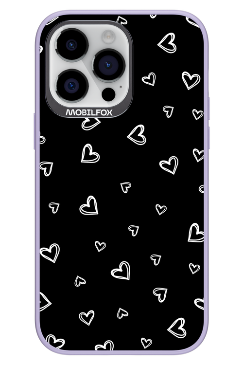 Monochrome Hearts 2.0 - Apple iPhone 14 Pro Max