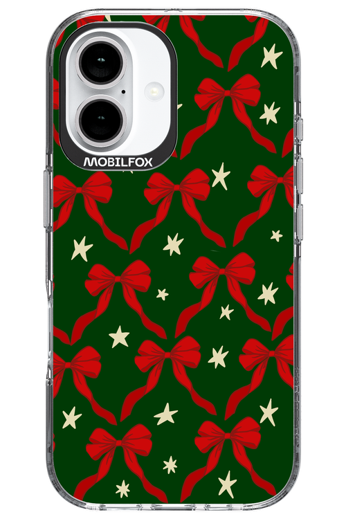 Bow & Stars (Green) - Apple iPhone 16