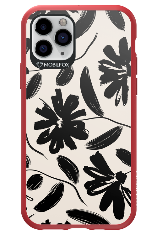 Monochrome Flowerss - Apple iPhone 11 Pro
