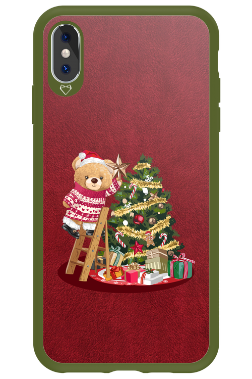 Christmas Bear (Burgundy) - Apple iPhone XS Max