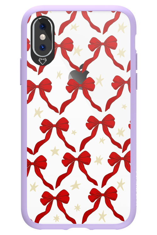 Bow & Stars (Transparent) - Apple iPhone XS