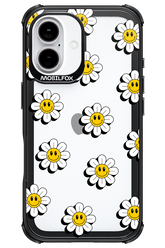 Smiley Flowers Transparent - Apple iPhone 16