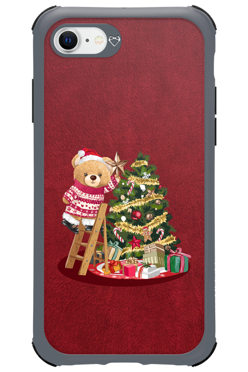 Christmas Bear (Burgundy) - Apple iPhone 8