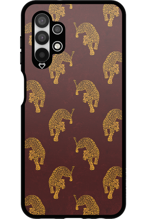Burgundy Leopard Pattern - Samsung Galaxy A13 4G