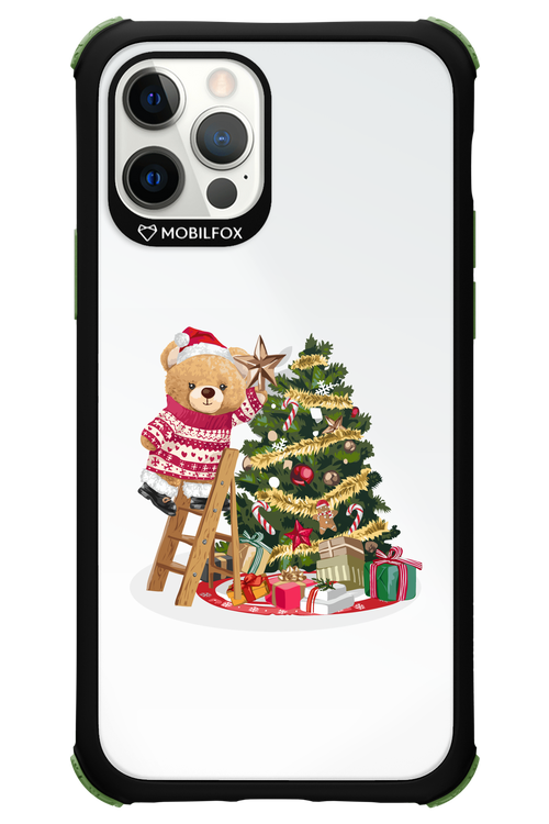Christmas Bear (Transparent) - Apple iPhone 12 Pro