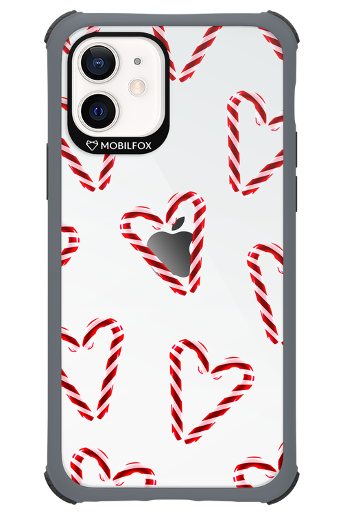 Candy Cane Hearts - Apple iPhone 12