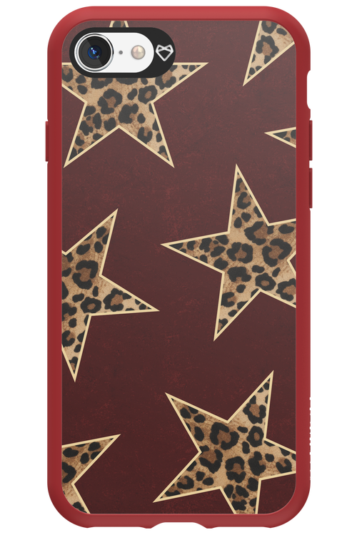 Wild Stars Burgundy - Apple iPhone SE 2022