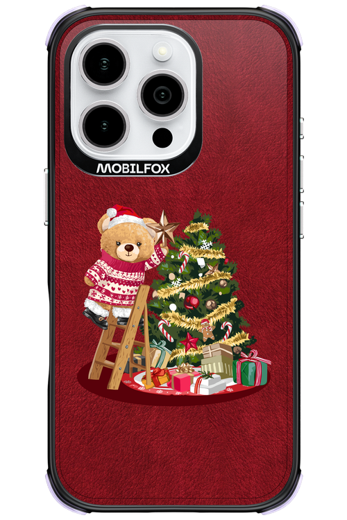Christmas Bear (Burgundy) - Apple iPhone 16 Pro