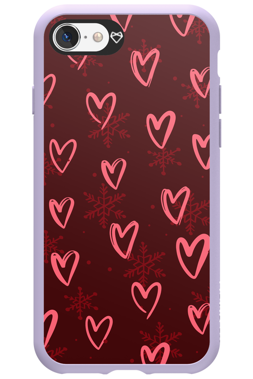 Christmas Hearts - Apple iPhone 8