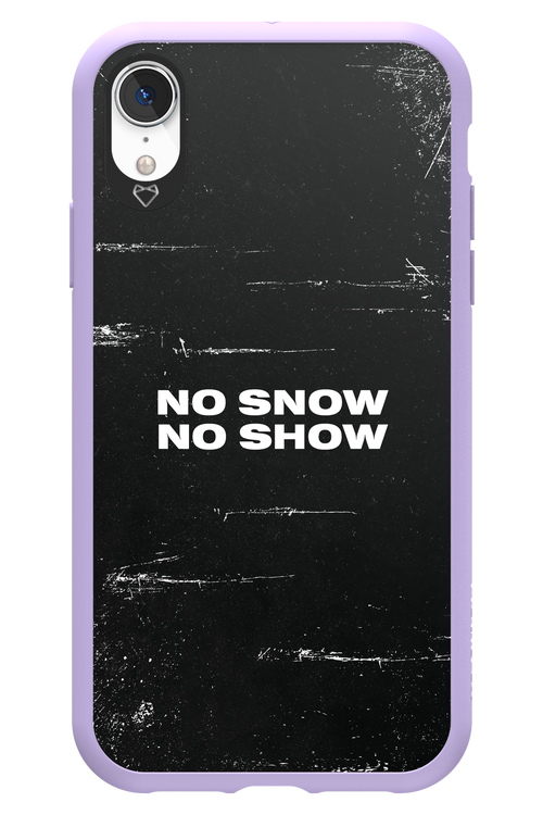 No snow, no show - Apple iPhone XR