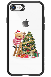 Christmas Bear (Transparent) - Apple iPhone 8