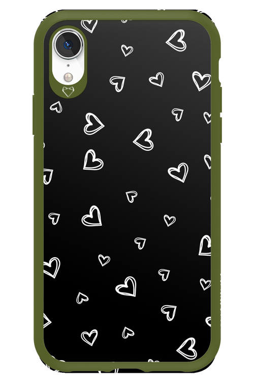 Monochrome Hearts 2.0 - Apple iPhone XR