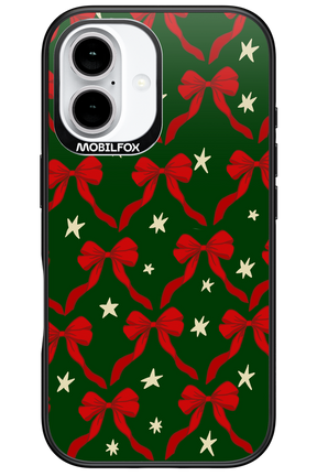Bow & Stars (Green) - Apple iPhone 16