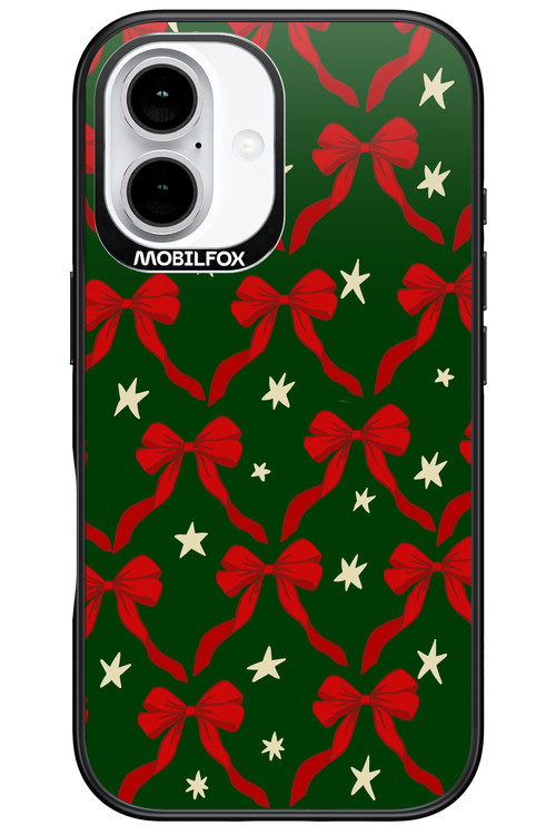 Bow & Stars (Green) - Apple iPhone 16