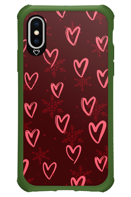 Christmas Hearts - Apple iPhone XS