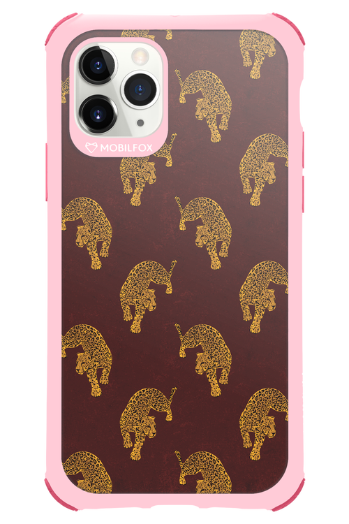 Burgundy Leopard Pattern - Apple iPhone 11 Pro