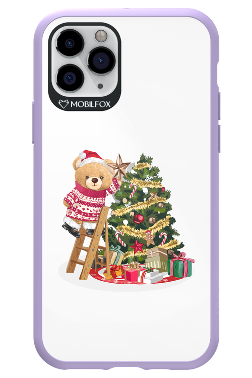 Christmas Bear (Transparent) - Apple iPhone 11 Pro