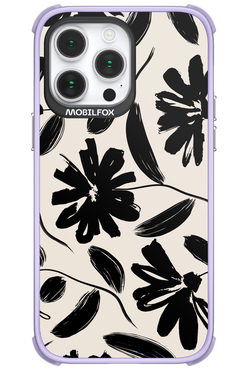 Monochrome Flowerss - Apple iPhone 14 Pro Max