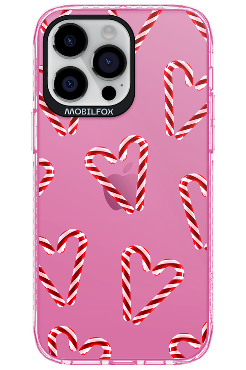 Candy Cane Hearts - Apple iPhone 14 Pro Max