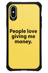 People love giving me money - Apple iPhone X