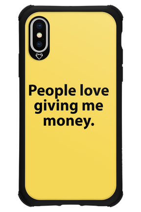 People love giving me money - Apple iPhone X