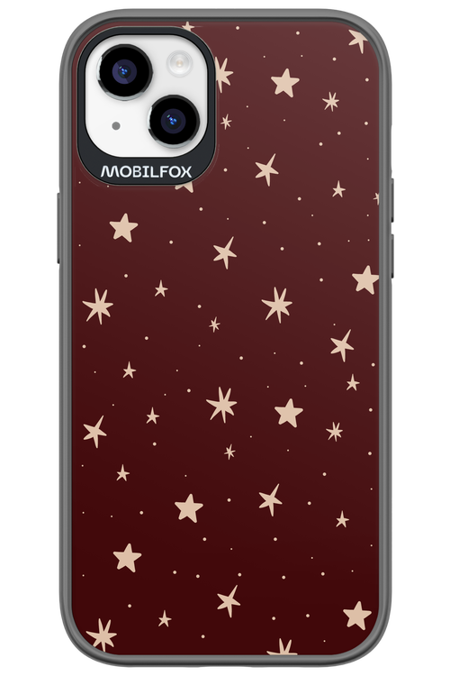 Burgundy Stars - Apple iPhone 14 Plus