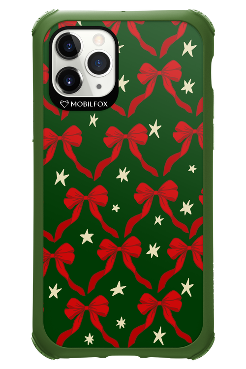 Bow & Stars (Green) - Apple iPhone 11 Pro