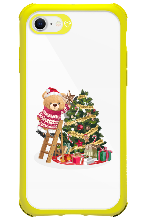 Christmas Bear (Transparent) - Apple iPhone SE 2022