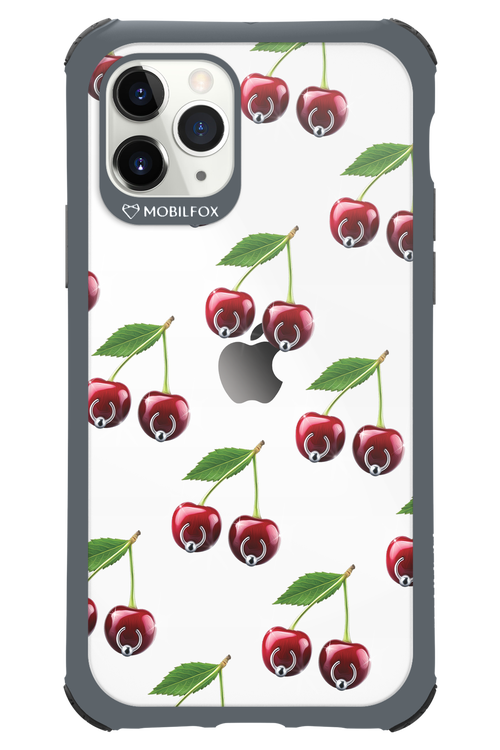 Spicy Cherries Transparent - Apple iPhone 11 Pro